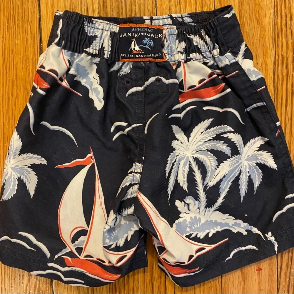 Janie And Jack Baby Boy Swim Trunks 3-6m